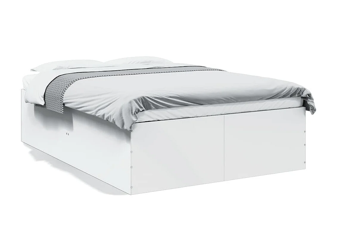 Lit simple | Lit adulte, enfant | Cadre de lit blanc 120x190 cm