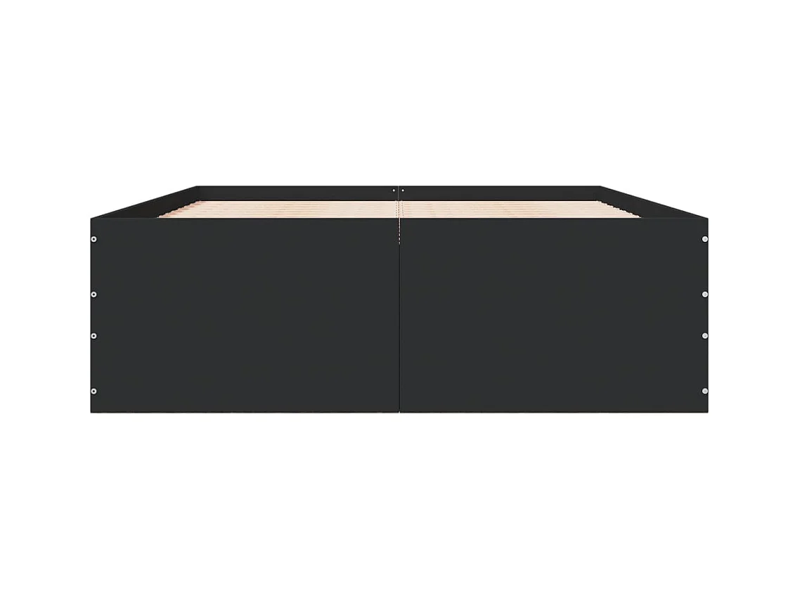 Lit double | Lit adulte | Cadre de lit noir 140x190 cm