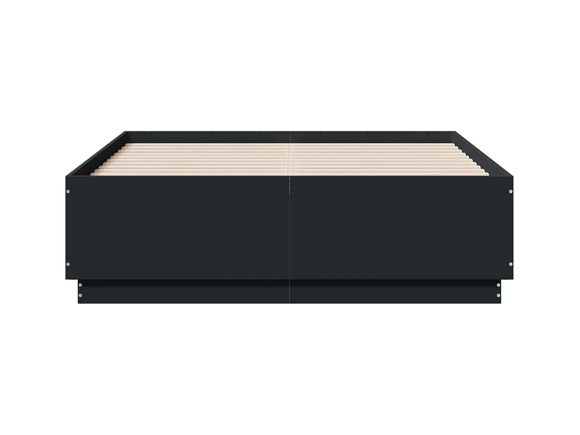 Lit double | Lit adulte | Cadre de lit noir 135x190 cm