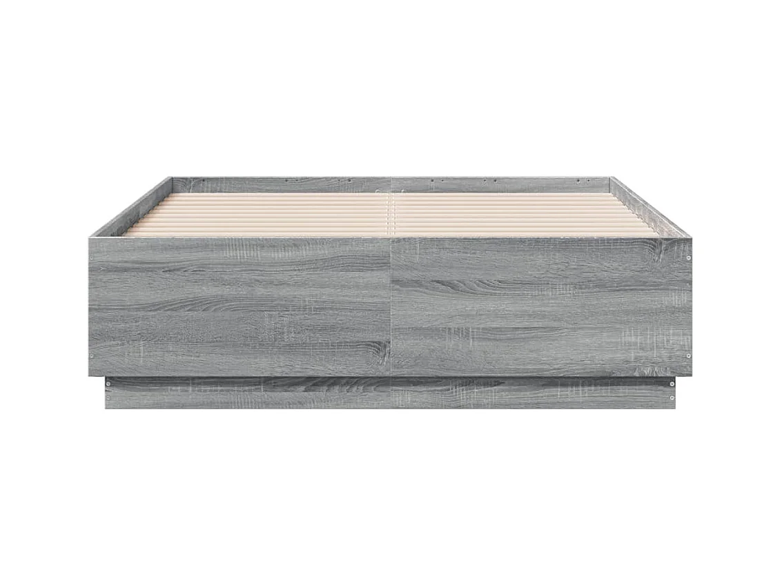 Lit simple | Lit adulte, enfant | Cadre de lit sonoma gris 120x190 cm