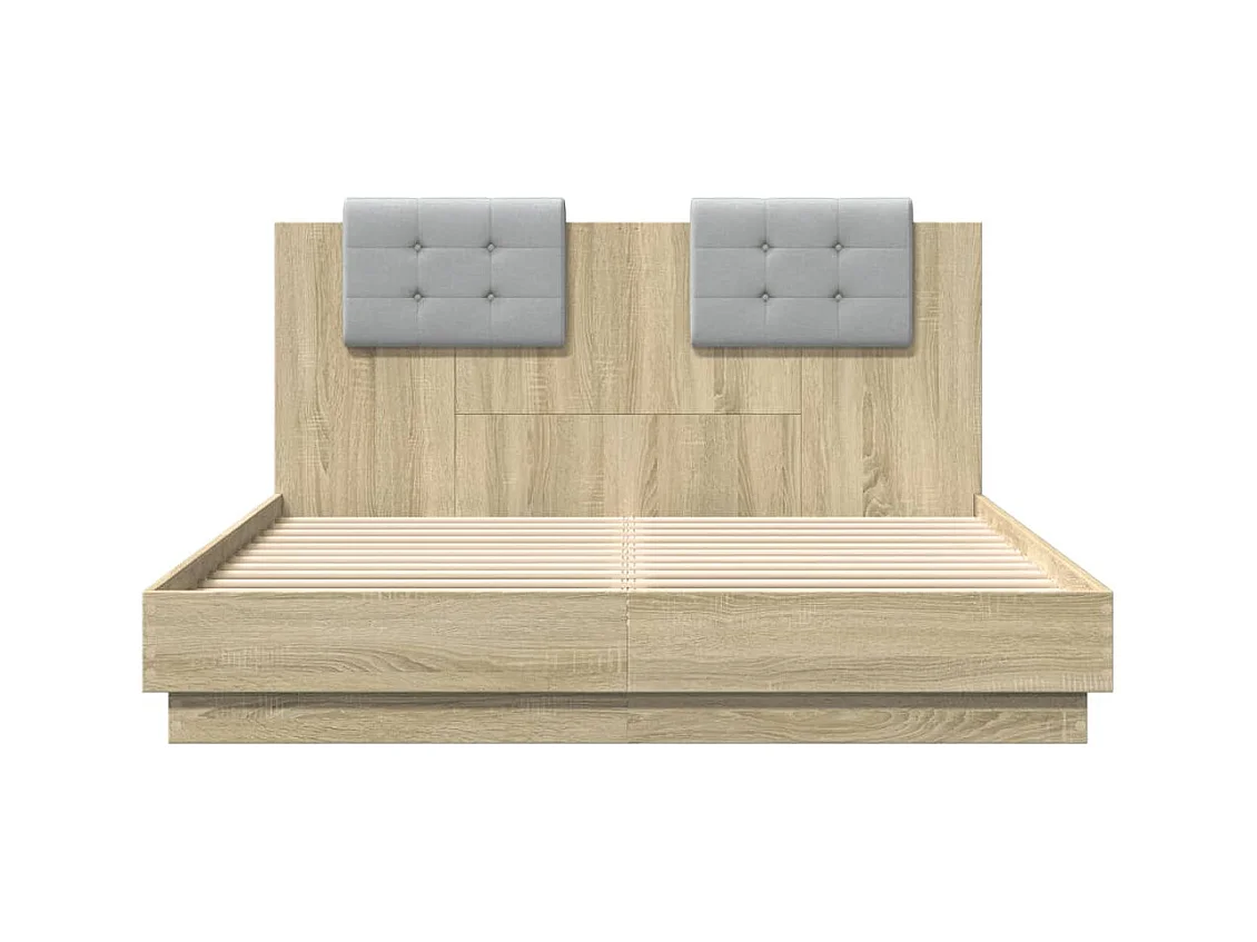 Lit simple | Lit adulte, enfant | Cadre de lit chêne sonoma 120x200 cm