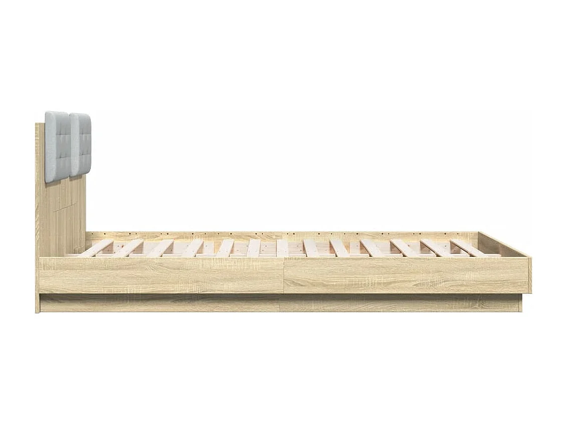Lit simple | Lit adulte, enfant | Cadre de lit chêne sonoma 120x200 cm