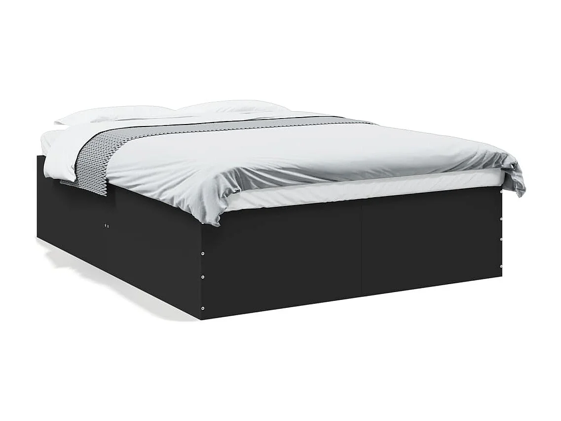 Lit double | Lit adulte | Cadre de lit noir 150x200 cm