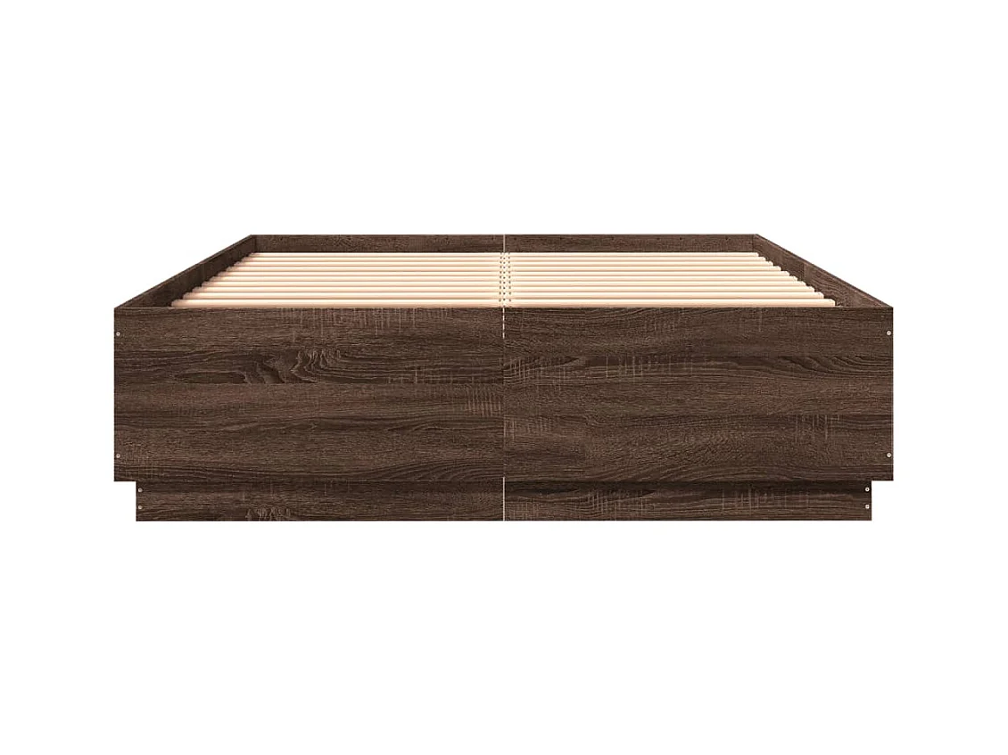 Lit simple | Lit adulte, enfant | Cadre de lit chêne marron 120x200 cm