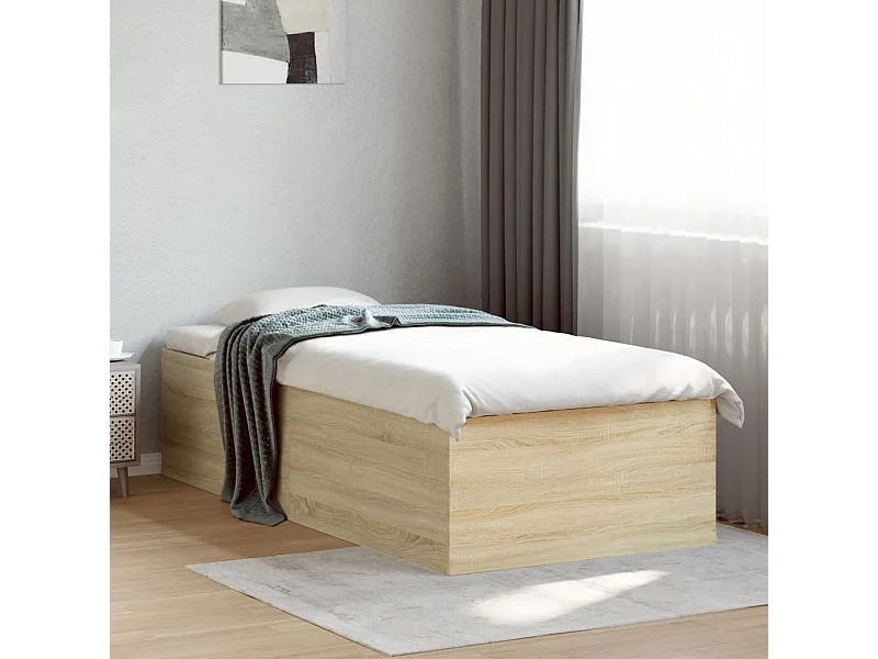 Lit simple | Lit adulte, enfant | Cadre de lit chêne sonoma 90x190 cm