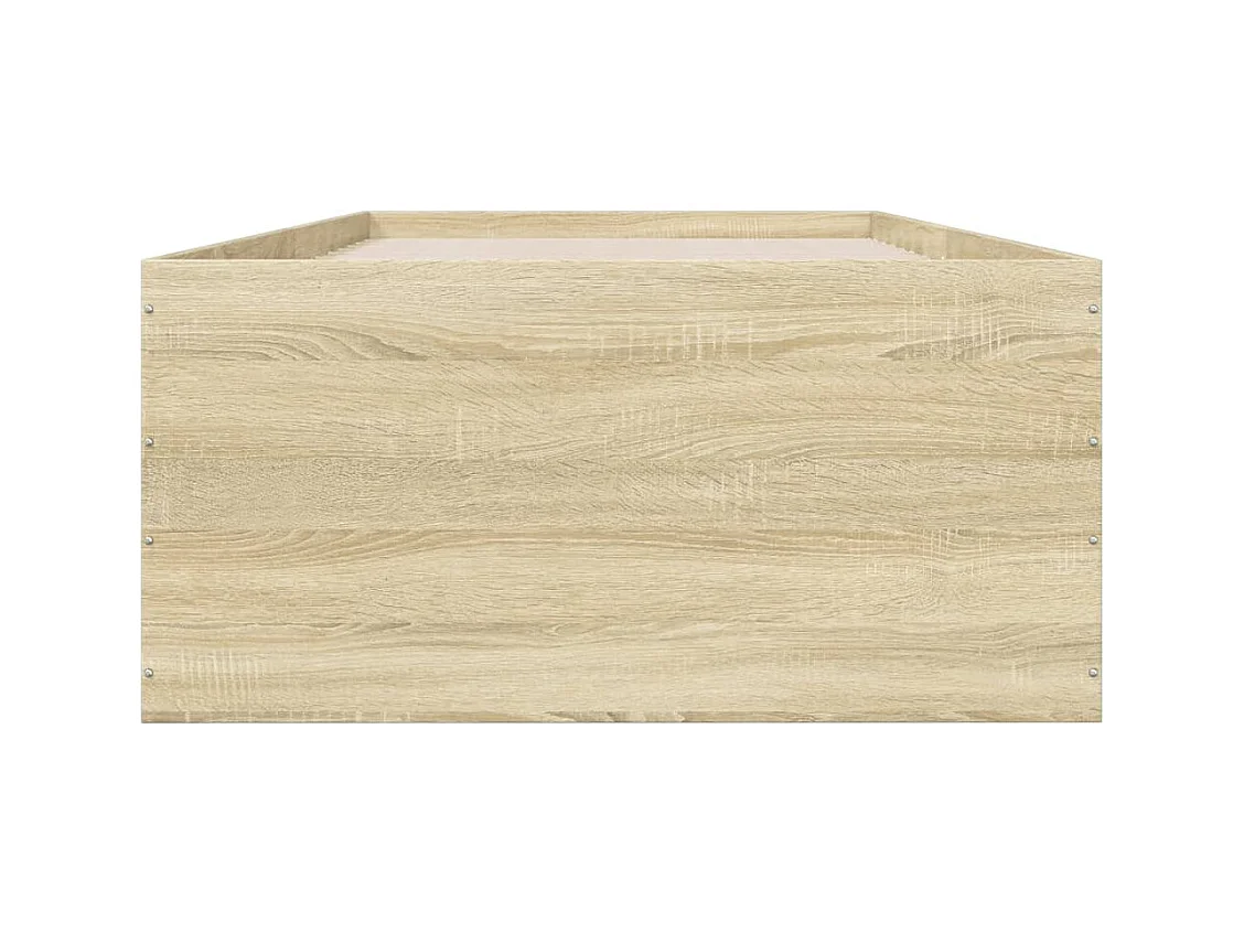 Lit simple | Lit adulte, enfant | Cadre de lit chêne sonoma 90x190 cm