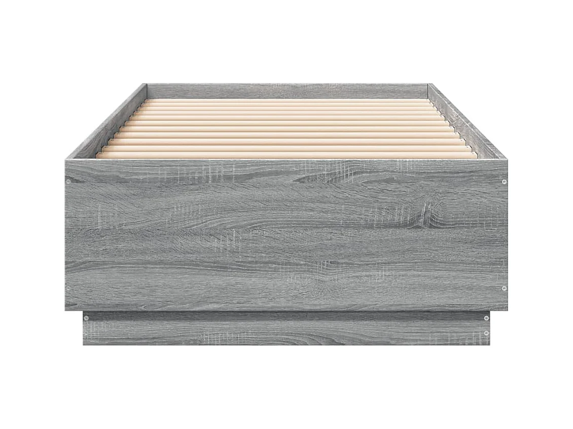 Lit simple | Lit adulte, enfant | Cadre de lit sonoma gris 90x200 cm