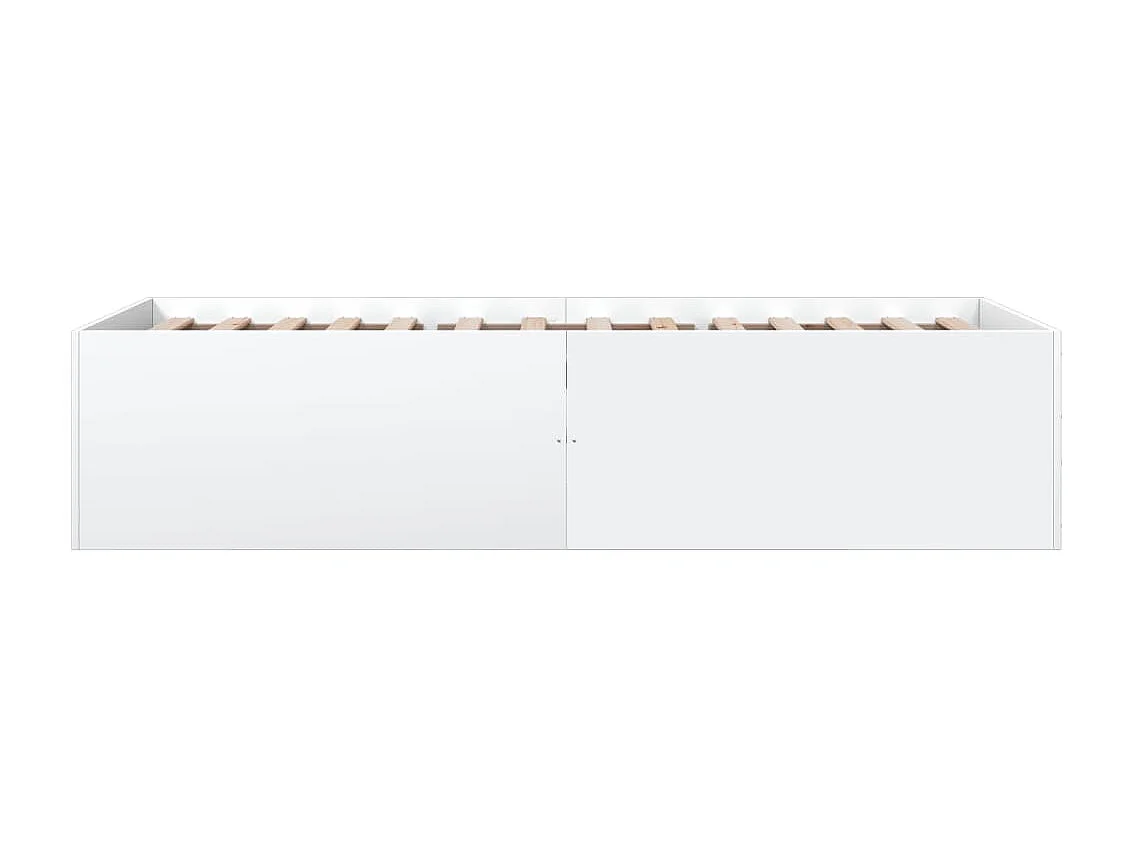 Lit simple | Lit adulte, enfant | Cadre de lit blanc 90x200 cm