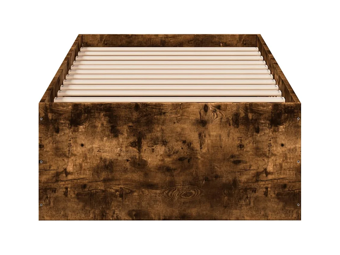Lit simple | Lit adulte, enfant | Cadre de lit chêne fumé 90x200 cm