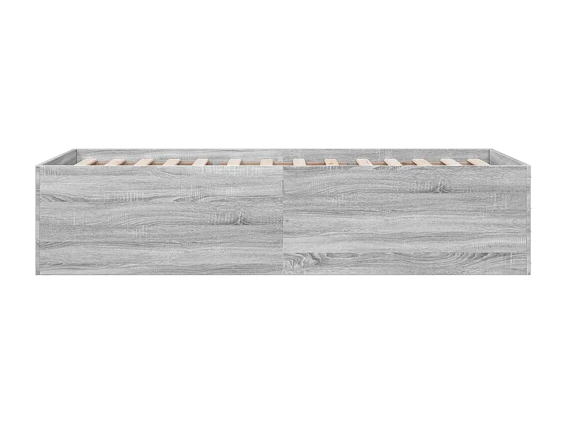 Lit simple | Lit adulte, enfant | Cadre de lit sonoma gris 100x200 cm