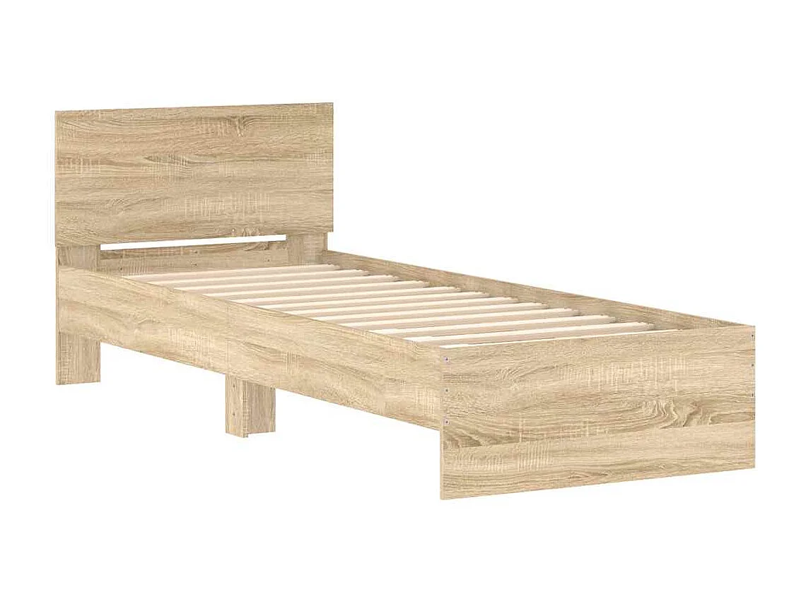 Lit simple | Lit adulte, enfant | Cadre de lit avec tête de lit 75x190 cm