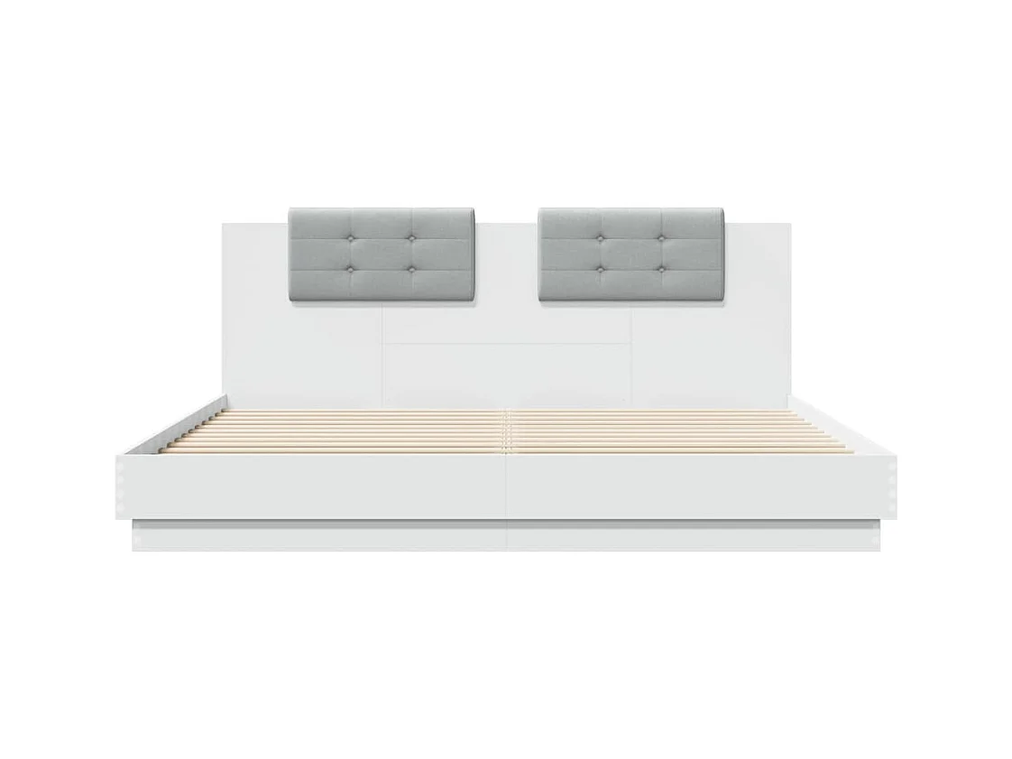 Lit double | Lit adulte | Cadre de lit blanc 180x200 cm