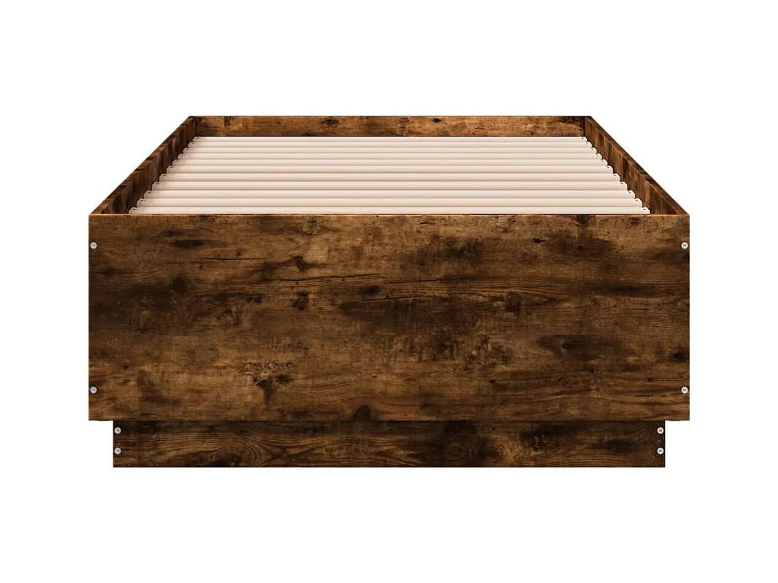Lit simple | Lit adulte, enfant | Cadre de lit chêne fumé 75x190 cm