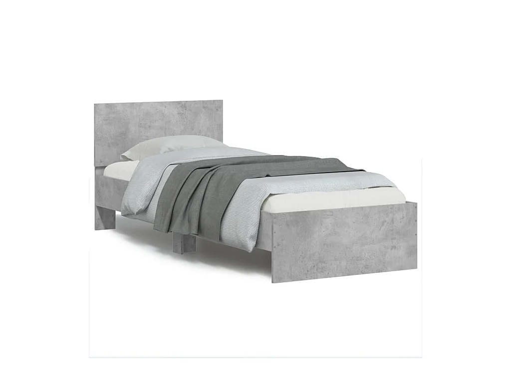 Lit simple | Lit adulte, enfant | Cadre de lit avec lumières LED 90x200 cm