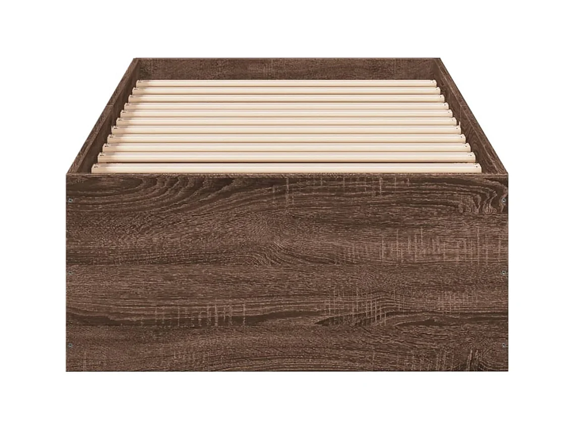 Lit simple | Lit adulte, enfant | Cadre de lit chêne marron 90x200 cm