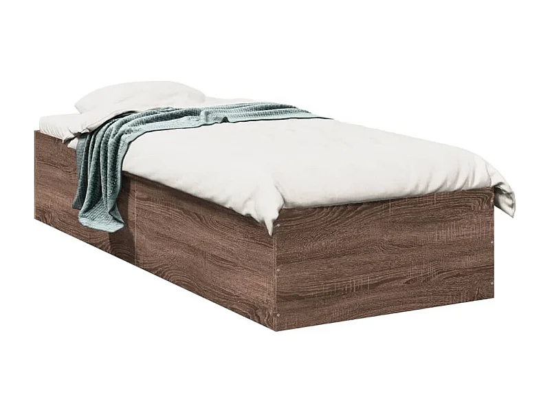 Lit simple | Lit adulte, enfant | Cadre de lit chêne marron 90x200 cm