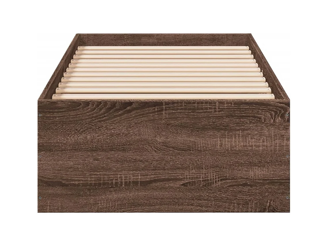 Lit simple | Lit adulte, enfant | Cadre de lit chêne marron 90x190 cm