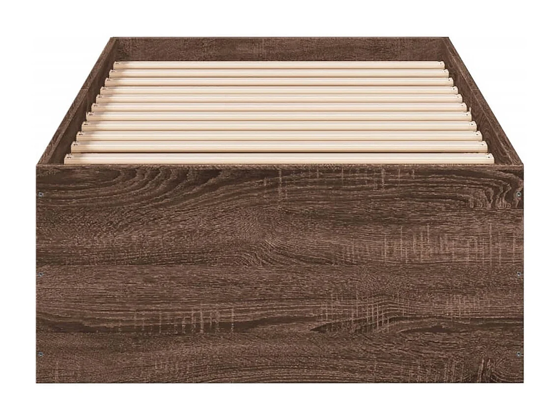 Lit simple | Lit adulte, enfant | Cadre de lit chêne marron 90x190 cm