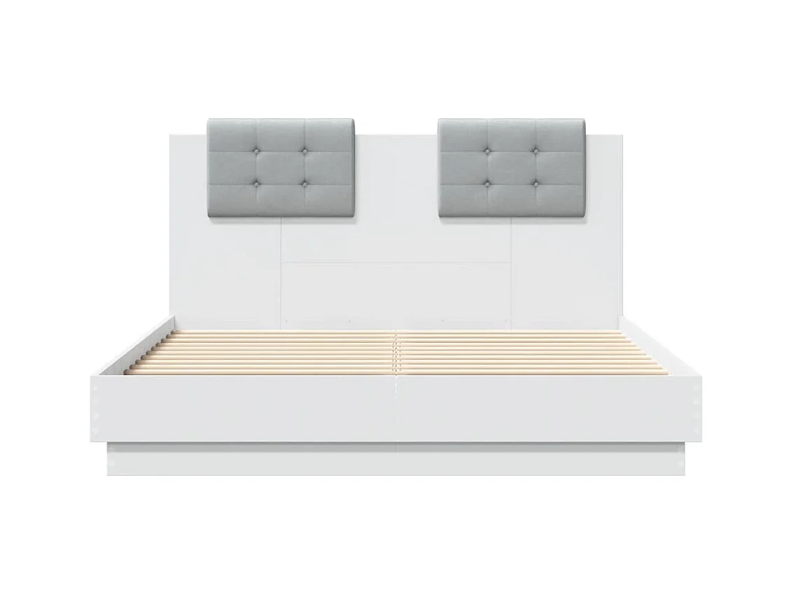 Lit double | Lit adulte | Cadre de lit blanc 140x190 cm