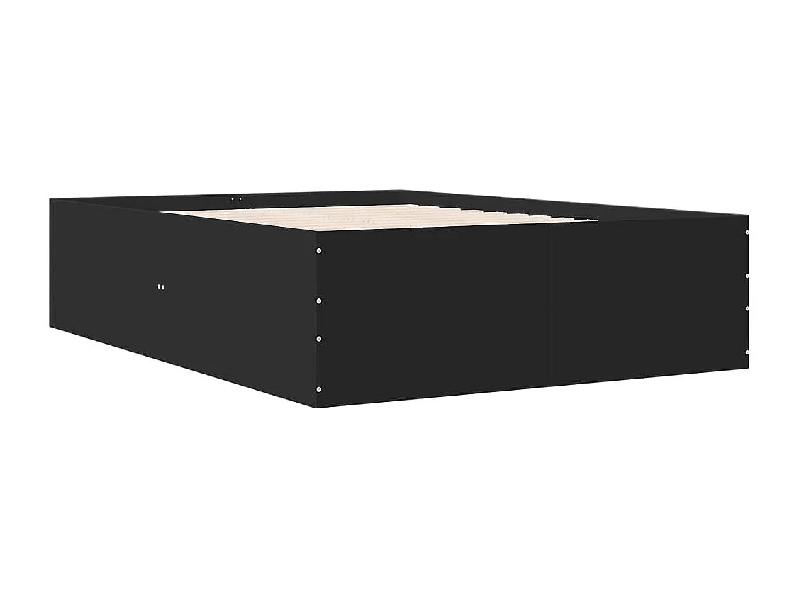 Lit double | Lit adulte | Cadre de lit noir 135x190 cm