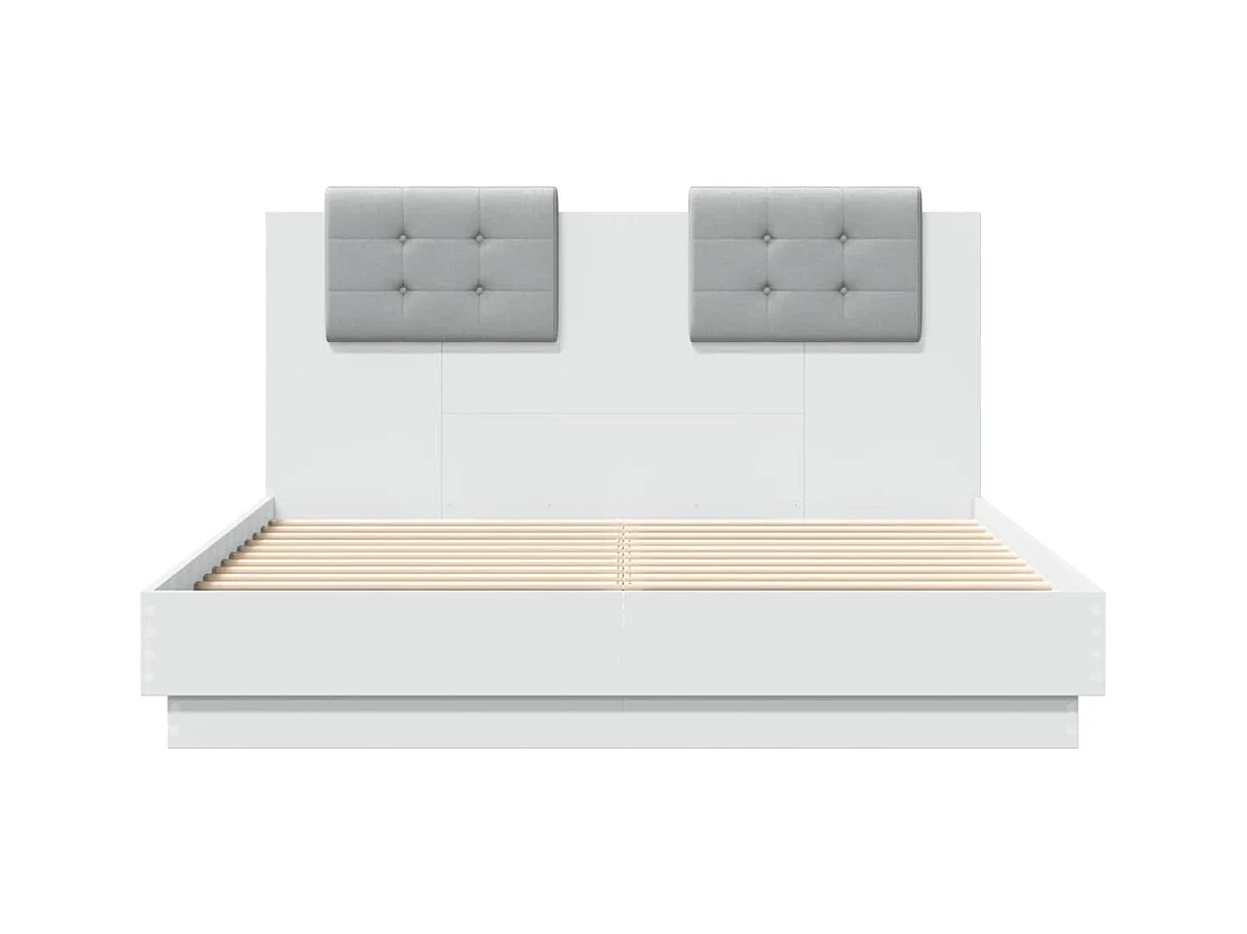 Lit simple | Lit adulte, enfant | Cadre de lit blanc 120x190 cm