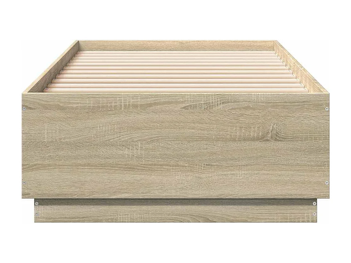 Lit simple | Lit adulte, enfant | Cadre de lit chêne sonoma 100x200 cm