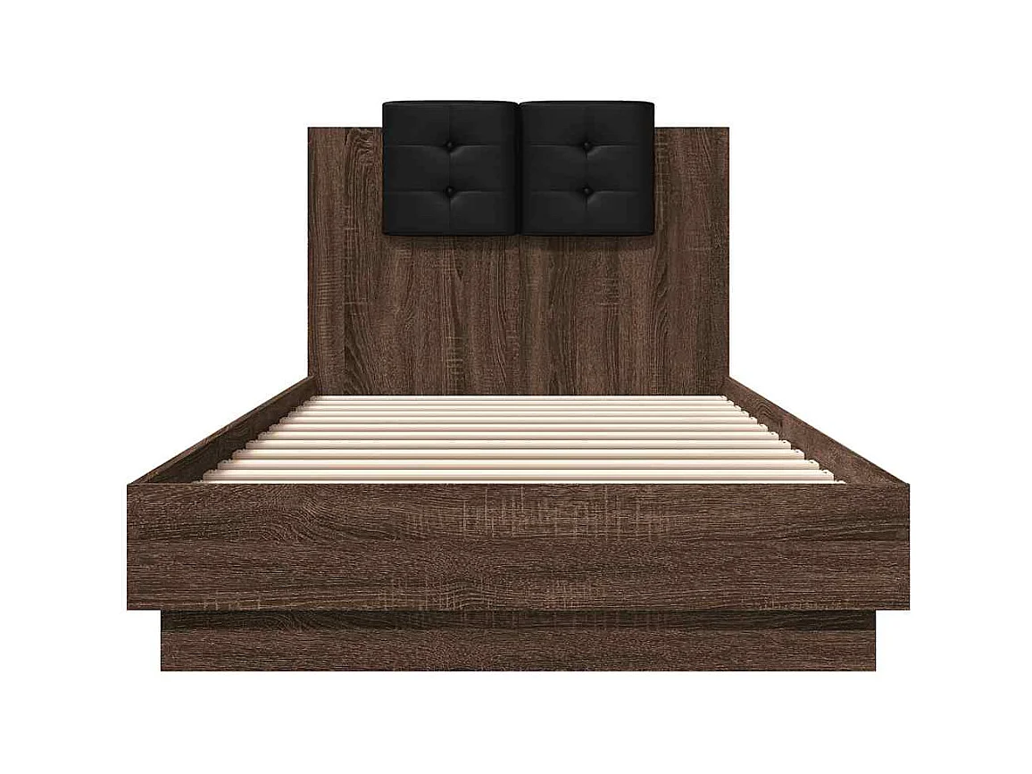 Lit simple | Lit adulte, enfant | Cadre de lit chêne marron 90x200 cm