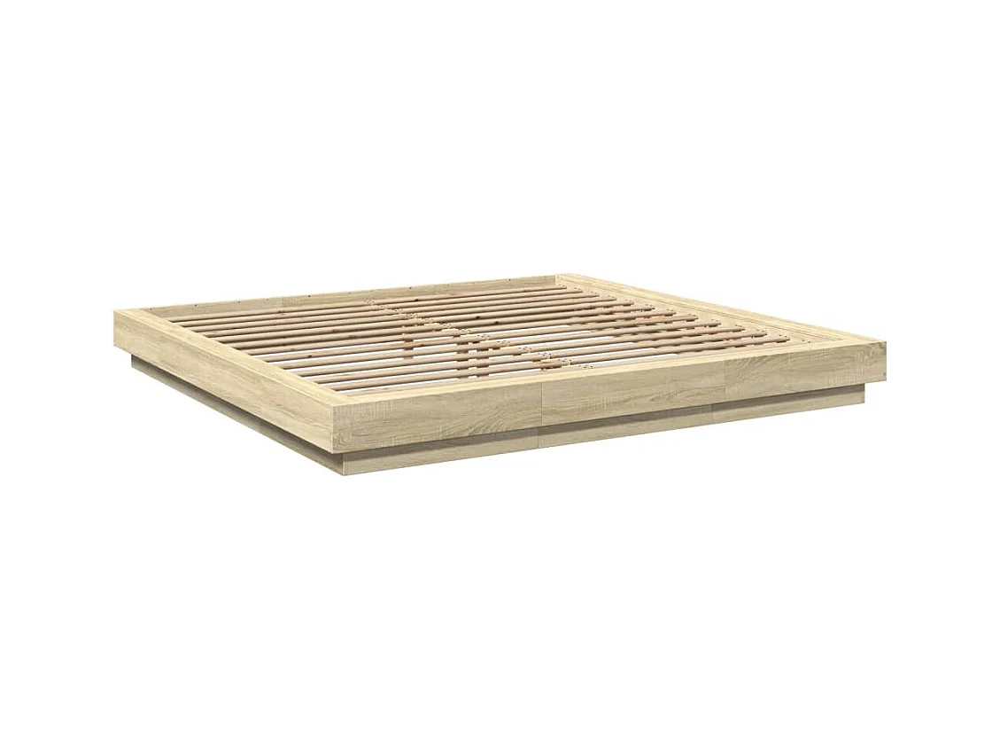 Lit double | Lit adulte | Cadre de lit chêne sonoma 180x200 cm