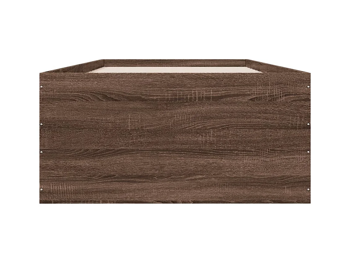 Lit simple | Lit adulte, enfant | Cadre de lit chêne marron 75x190 cm