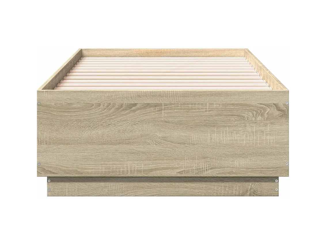 Lit simple | Lit adulte, enfant | Cadre de lit chêne sonoma 90x190 cm