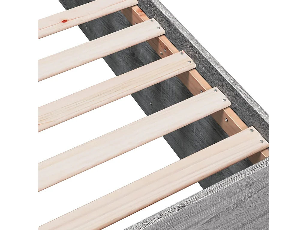 Lit simple | Lit adulte, enfant | Cadre de lit sonoma gris 120x190 cm