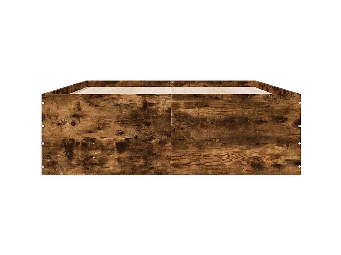 Lit simple | Lit adulte, enfant | Cadre de lit chêne fumé 120x200 cm
