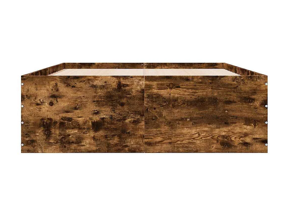 Lit simple | Lit adulte, enfant | Cadre de lit chêne fumé 120x200 cm