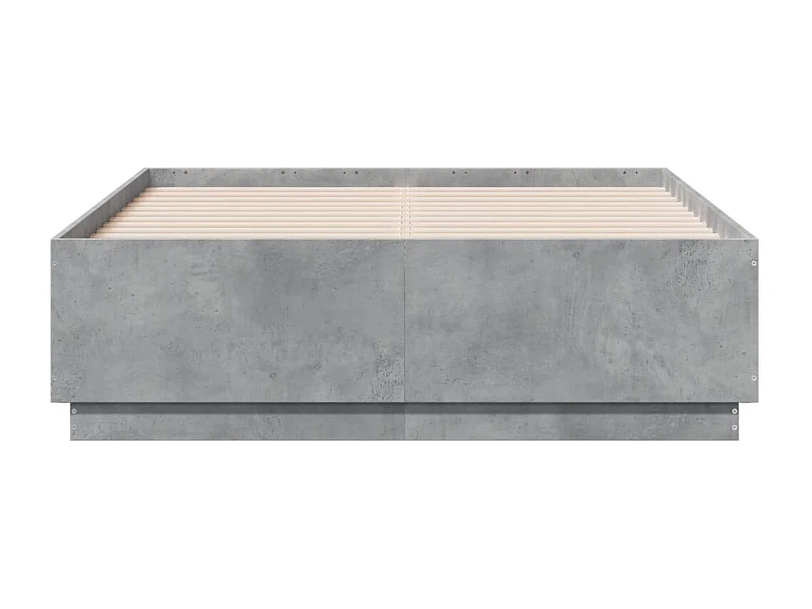 Lit simple | Lit adulte, enfant | Cadre de lit gris béton 120x190 cm