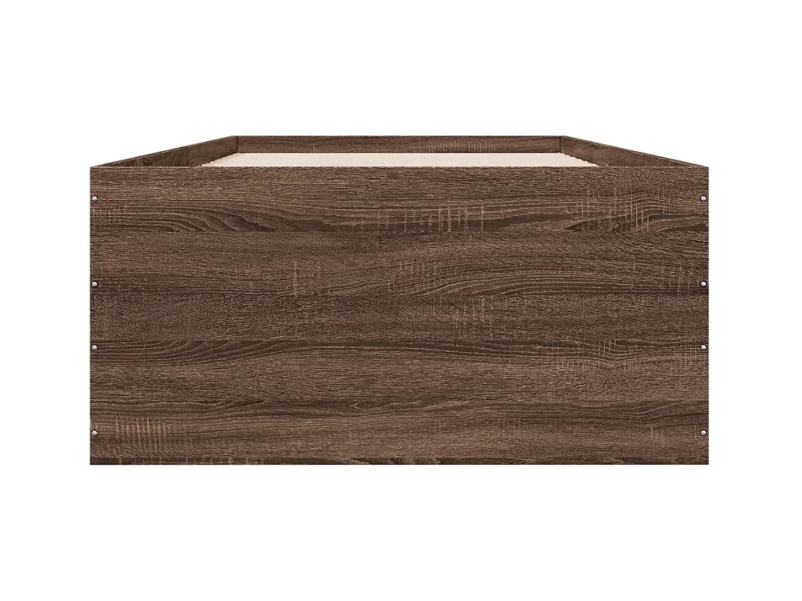 Lit simple | Lit adulte, enfant | Cadre de lit chêne marron 90x200 cm