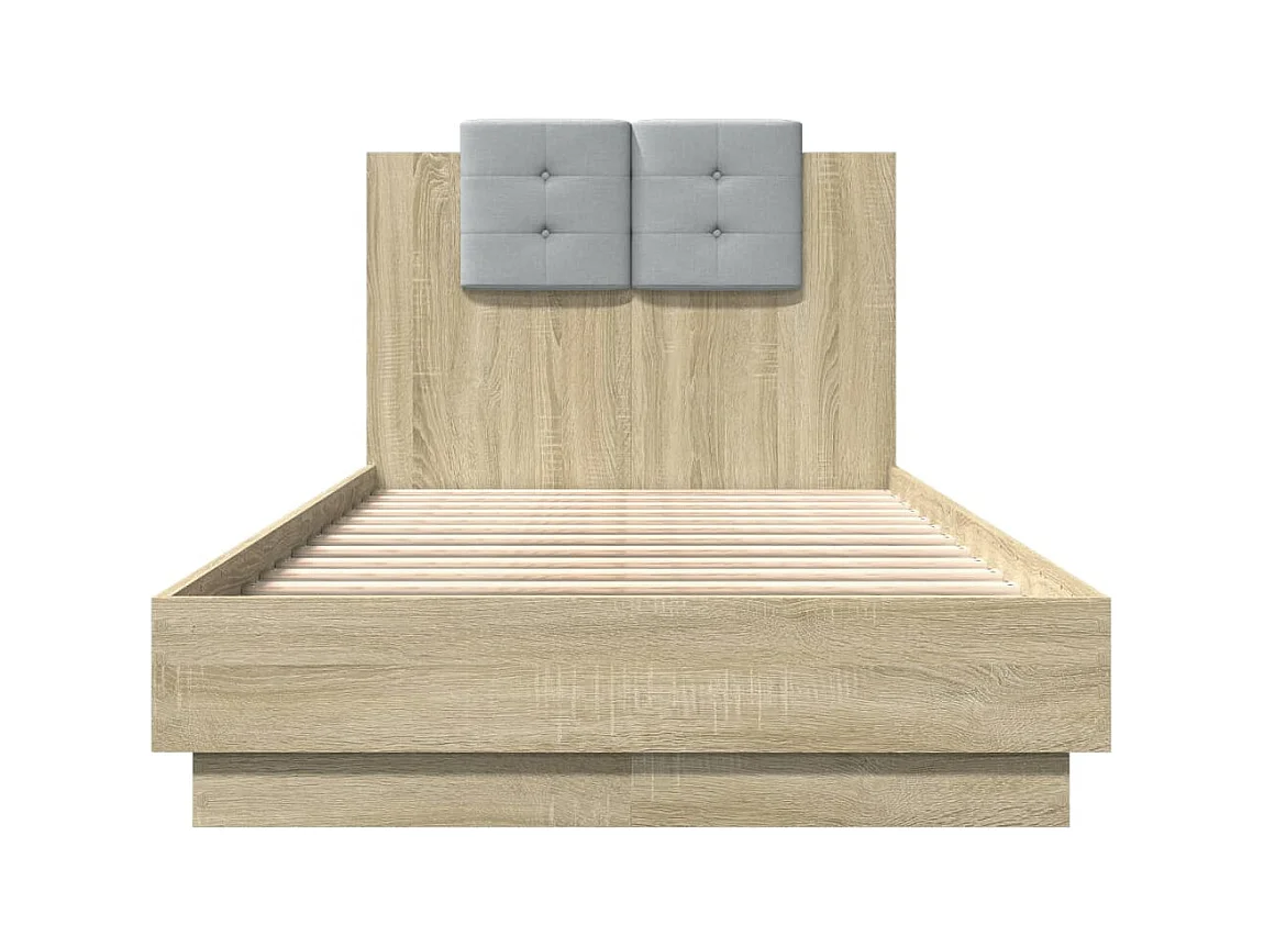 Lit simple | Lit adulte, enfant | Cadre de lit chêne sonoma 90x190 cm