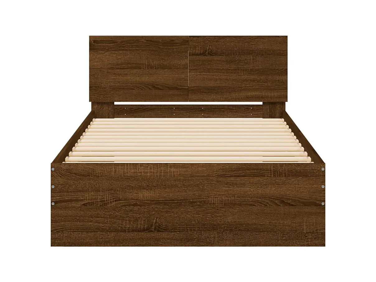 Lit simple | Lit adulte, enfant | Cadre de lit avec lumières LED 100x200 cm