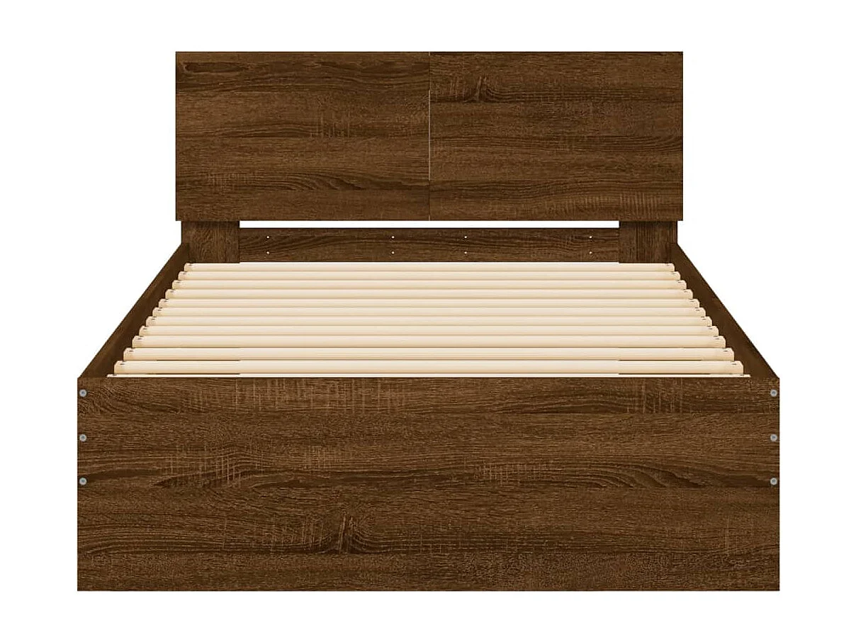 Lit simple | Lit adulte, enfant | Cadre de lit avec lumières LED 100x200 cm