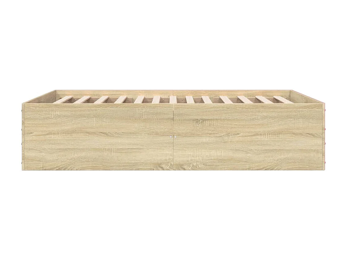 Lit double | Lit adulte | Cadre de lit chêne sonoma 140x190 cm