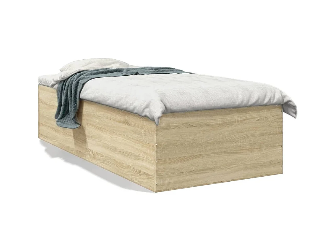 Lit simple | Lit adulte, enfant | Cadre de lit chêne sonoma 90x200 cm