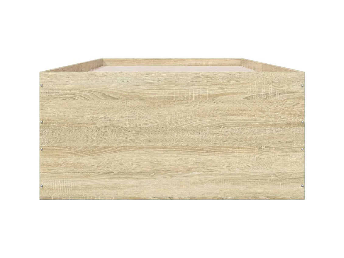 Lit simple | Lit adulte, enfant | Cadre de lit chêne sonoma 90x200 cm