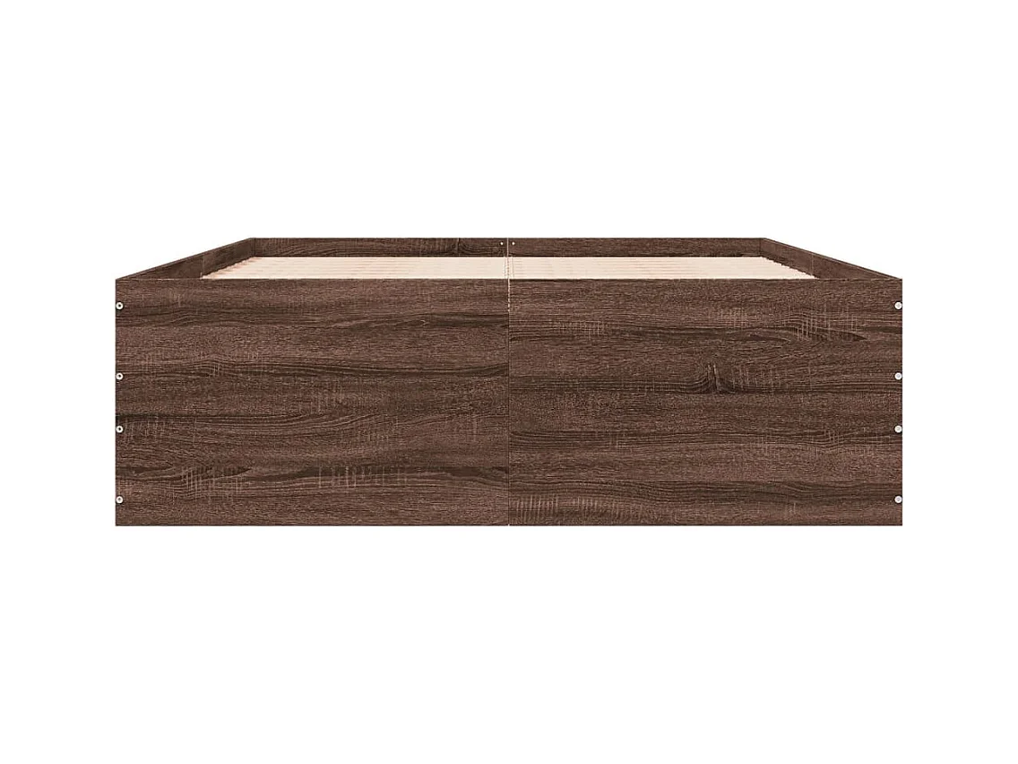 Lit simple | Lit adulte, enfant | Cadre de lit chêne marron 120x200 cm