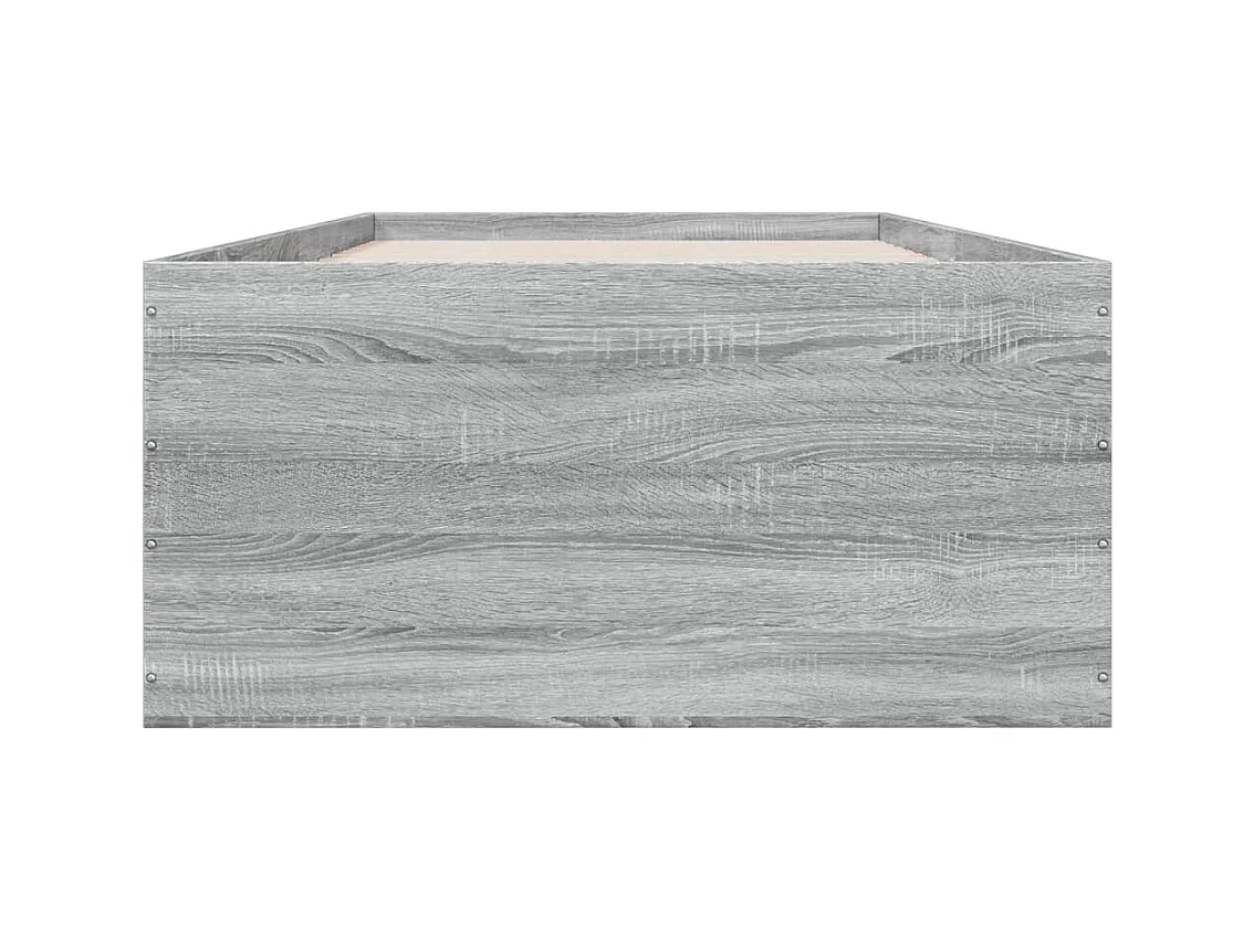 Lit simple | Lit adulte, enfant | Cadre de lit sonoma gris 90x200 cm