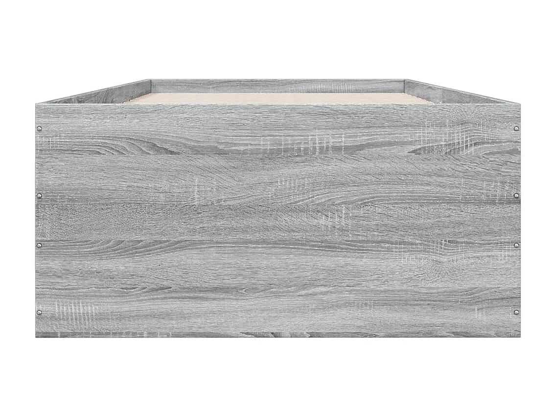 Lit simple | Lit adulte, enfant | Cadre de lit sonoma gris 90x200 cm