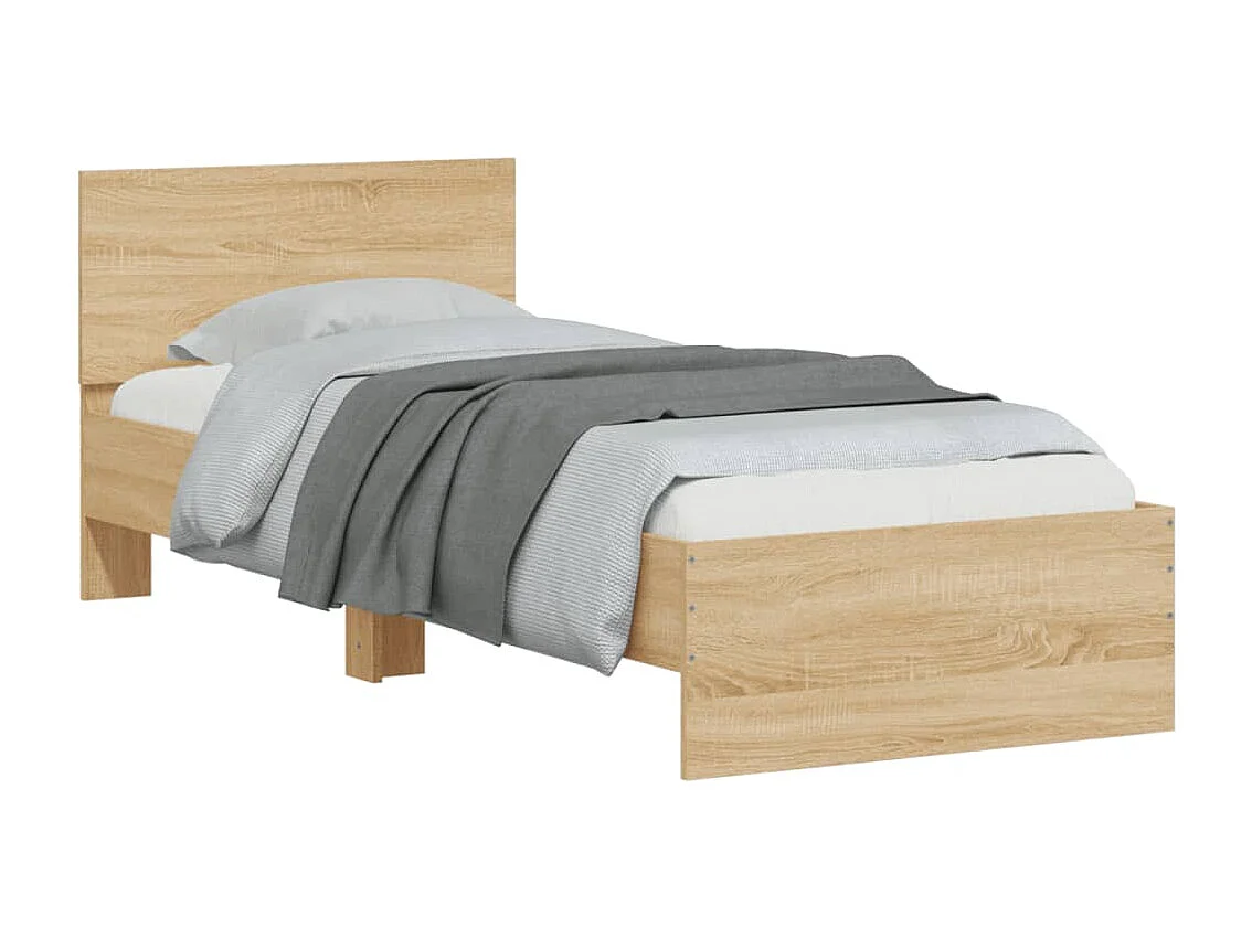Lit simple | Lit adulte, enfant | Cadre de lit avec lumières LED 90x190 cm