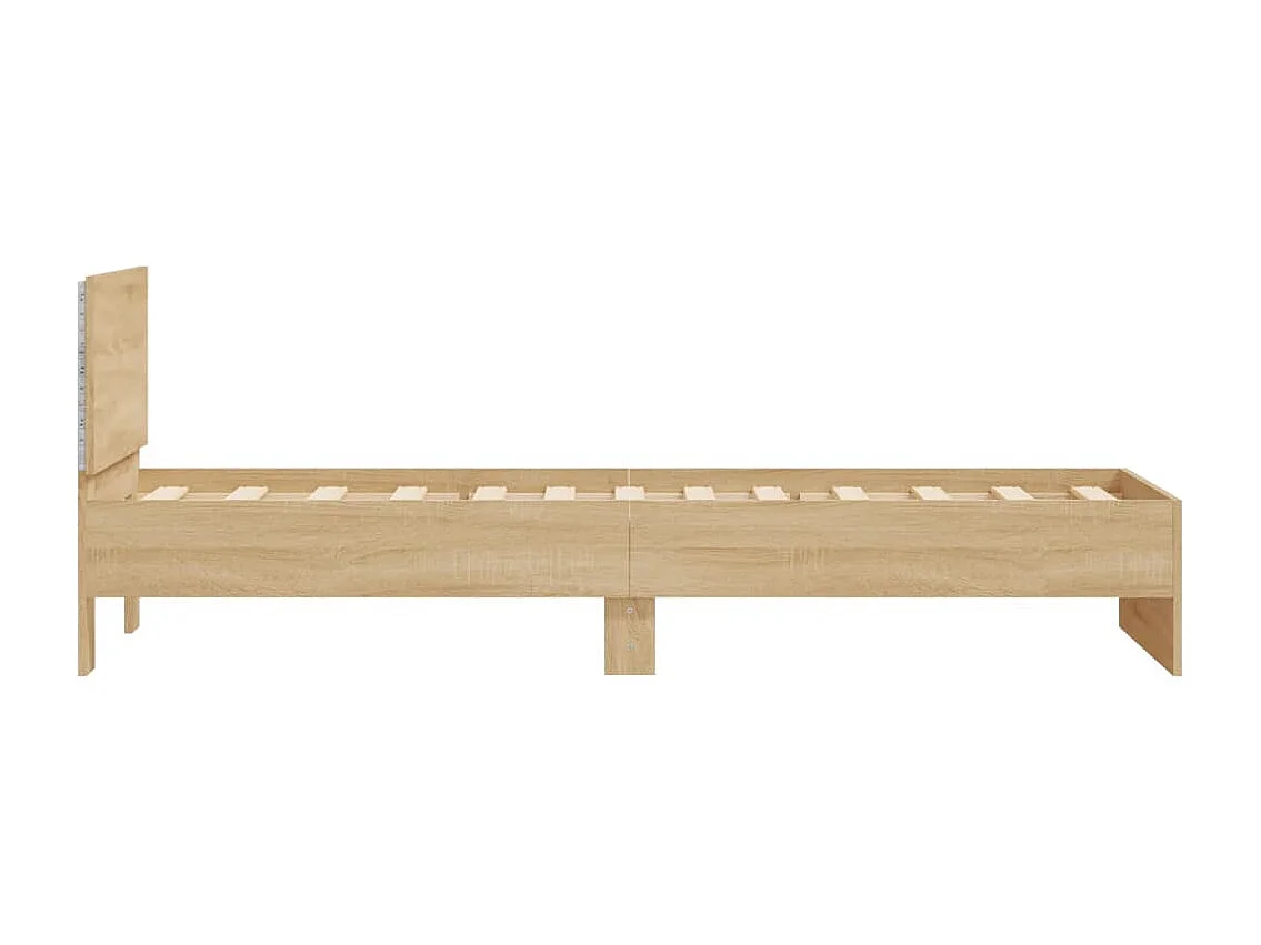 Lit simple | Lit adulte, enfant | Cadre de lit avec lumières LED 90x190 cm