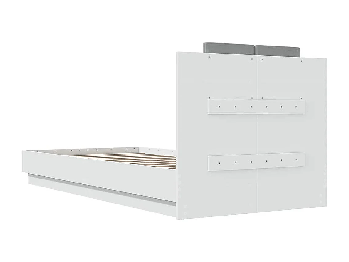 Lit simple | Lit adulte, enfant | Cadre de lit blanc 90x200 cm