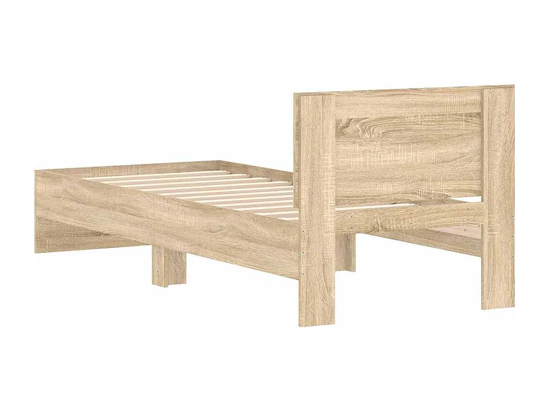 Lit simple | Lit adulte, enfant | Cadre de lit avec tête de lit 90x190 cm