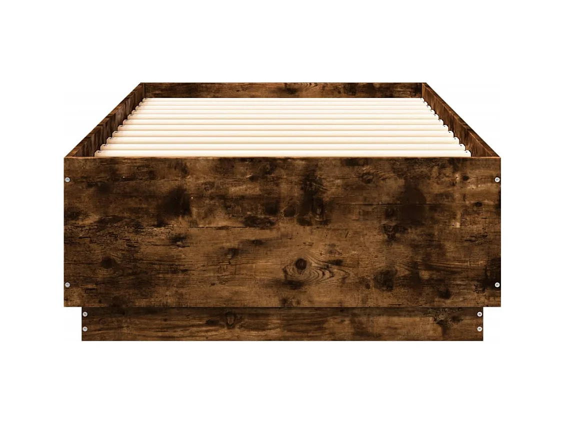Lit simple | Lit adulte, enfant | Cadre de lit chêne fumé 90x200 cm