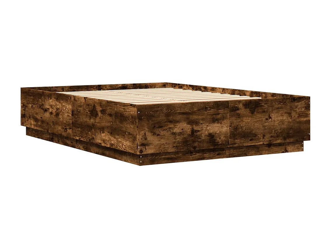 Lit simple | Lit adulte, enfant | Cadre de lit chêne fumé 120x200 cm